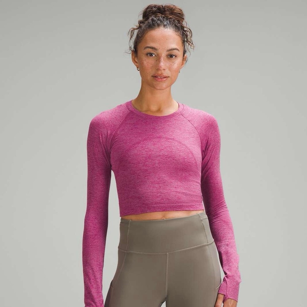 Lululemon Swiftly Tech Cropped Long Sleeve